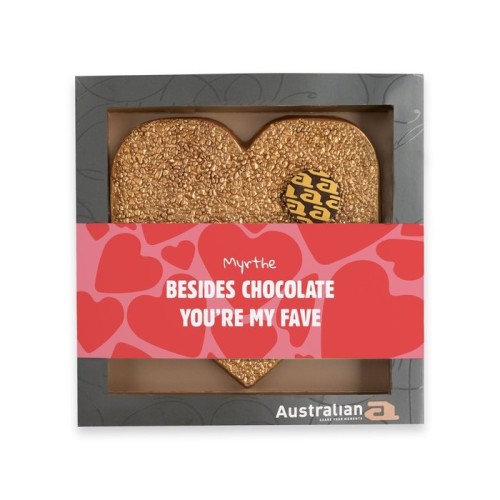 Australian Heart | Milk Gold | Valentine with your own name